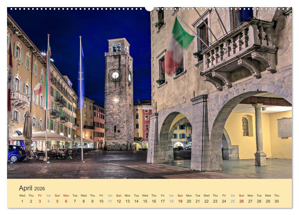 Riva del Garda - the pearl of Lake Garda (CALVENDO Premium-Calendar 2026)