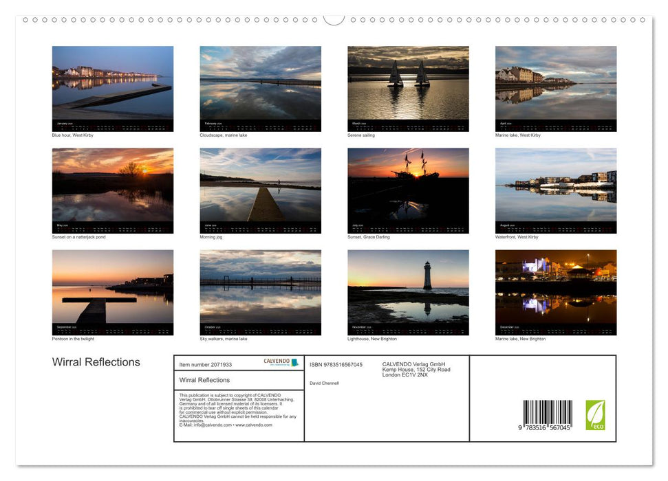 Wirral Reflections (CALVENDO Premium-Calendar 2026)