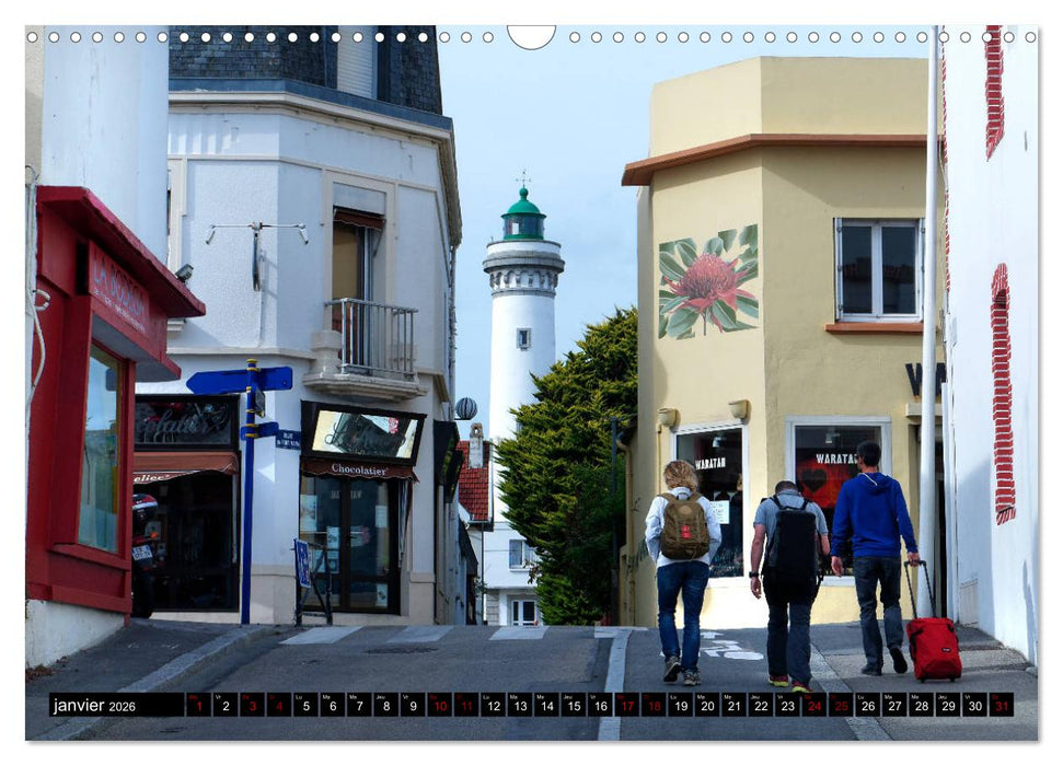 Côté Bretagne Presqu'île de Quiberon (CALVENDO Calendrier mensuel 2026)