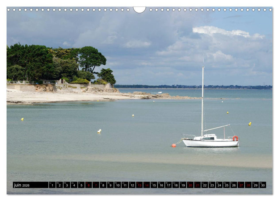 Côté Bretagne Presqu'île de Quiberon (CALVENDO Calendrier mensuel 2026)