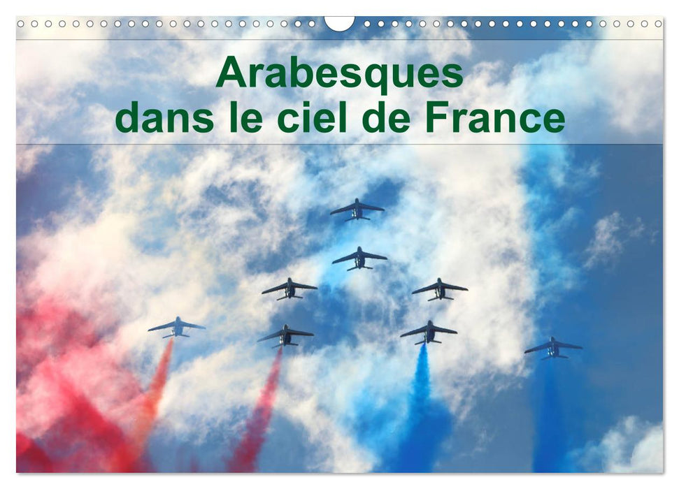 Arabesques dans le ciel de France (CALVENDO Calendrier mensuel 2026)