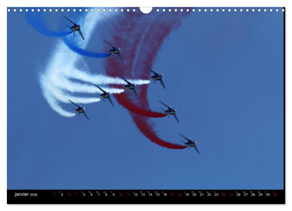 Arabesques dans le ciel de France (CALVENDO Calendrier mensuel 2026)