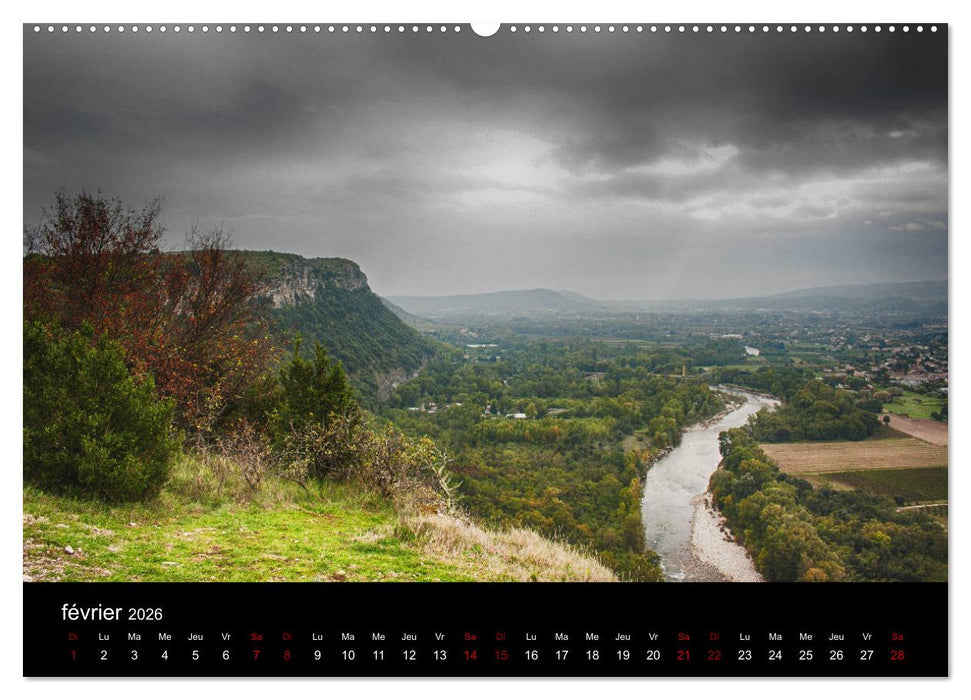 Horizons ardéchois (CALVENDO Calendrier supérieur 2026)