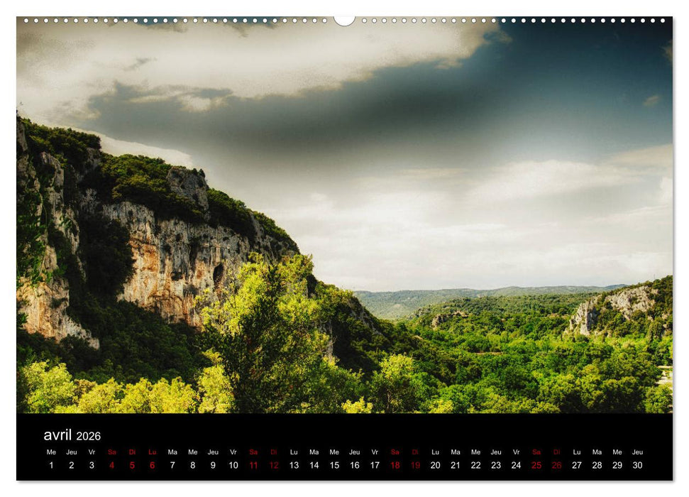 Horizons ardéchois (CALVENDO Calendrier supérieur 2026)