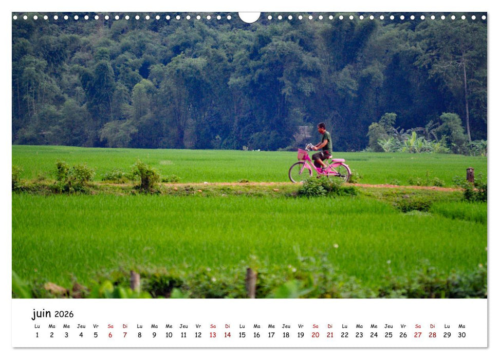 Vietnam du Nord au Sud (CALVENDO Calendrier mensuel 2026)