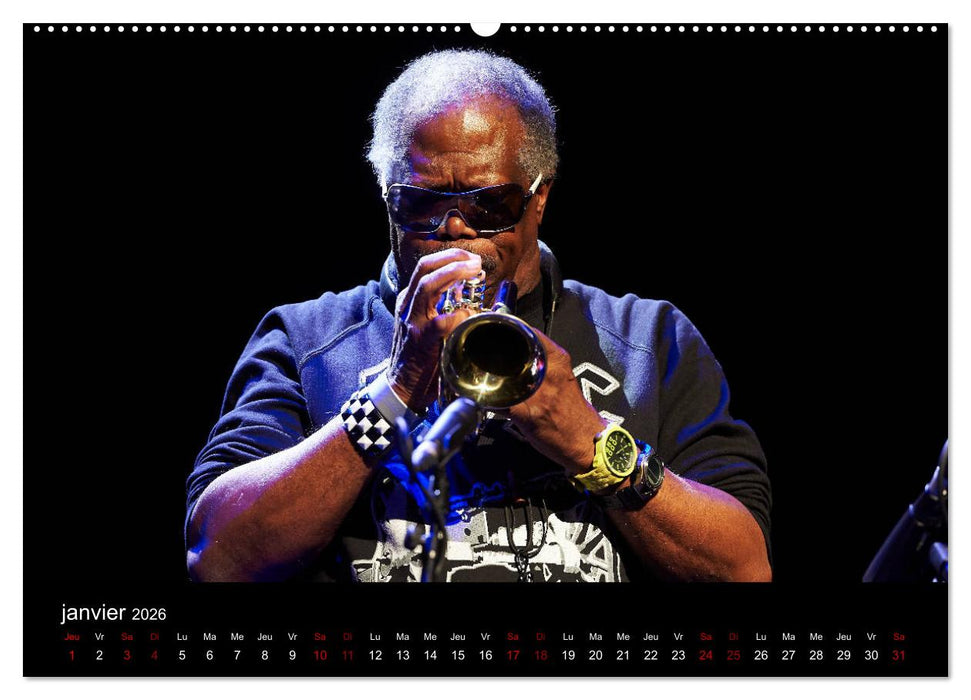 Jazz Trompettes (CALVENDO Calendrier supérieur 2026)