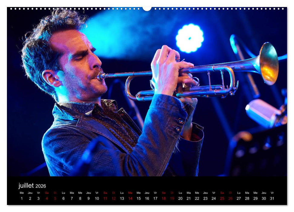 Jazz Trompettes (CALVENDO Calendrier supérieur 2026)
