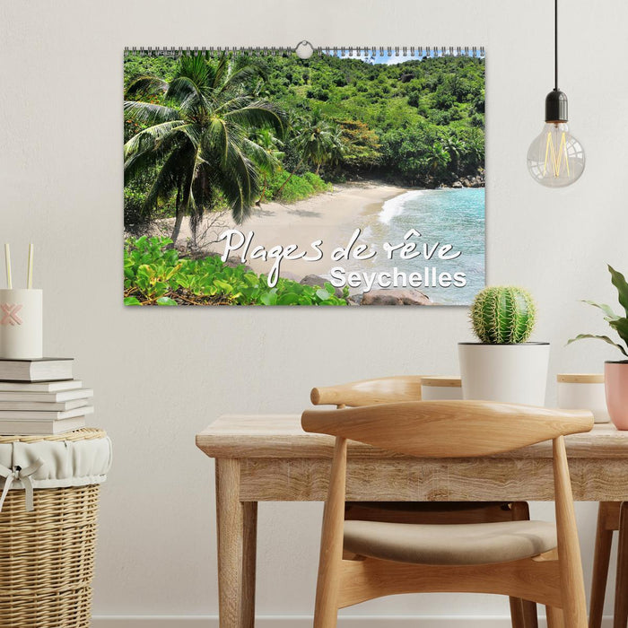 Plages de rêve Seychelles (CALVENDO Calendrier mensuel 2026)