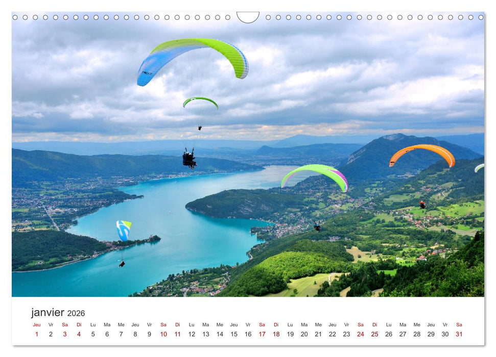 Routes des Grandes Alpes, Un voyage par les Alpes françaises (CALVENDO Calendrier mensuel 2026)