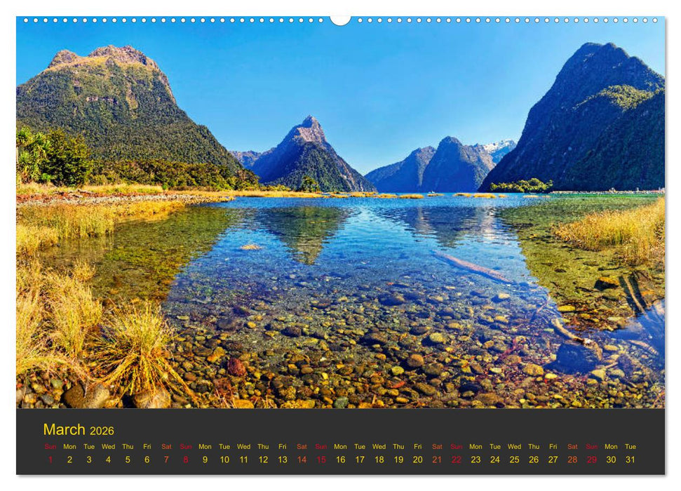 Spirit of New Zealand (CALVENDO Premium-Calendar 2026)