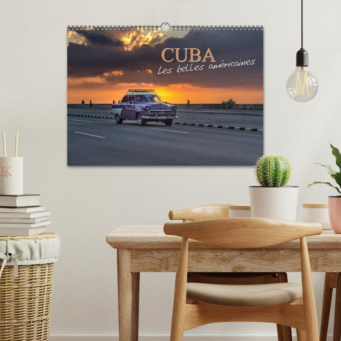 Cuba les belles américaines (CALVENDO Calendrier mensuel 2026)