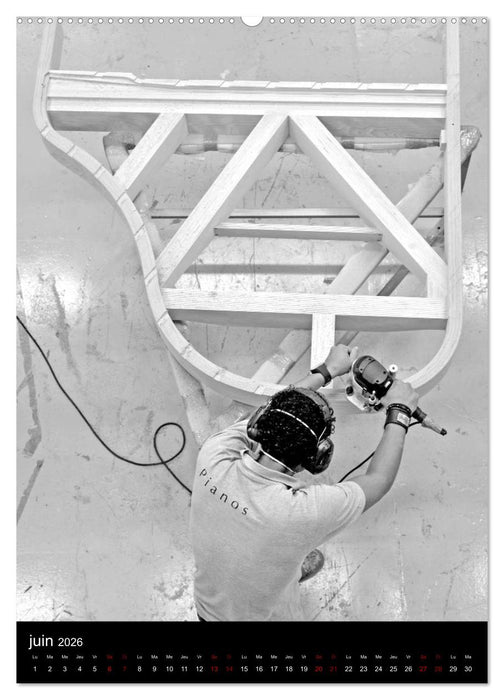 Au son du piano (CALVENDO Calendrier supérieur 2026)