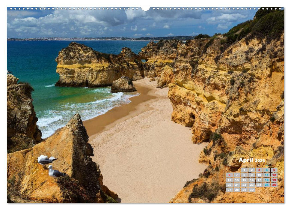 ALGARVE Portugals red coast (CALVENDO Premium-Calendar 2026)