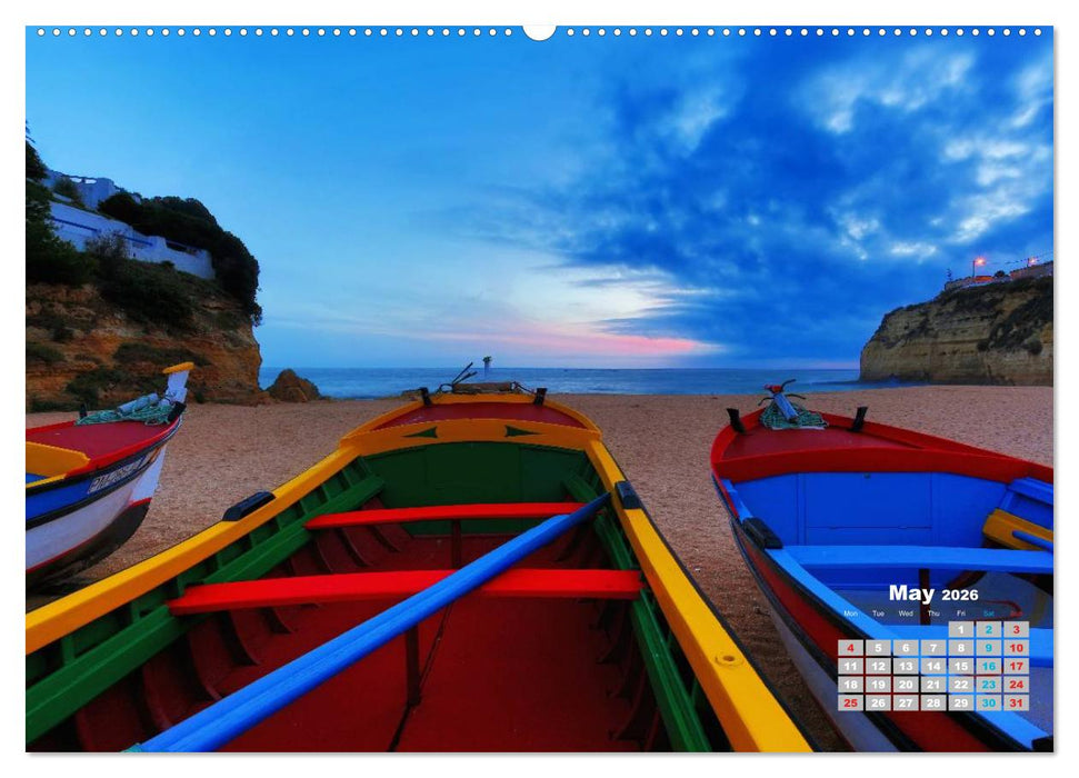 ALGARVE Portugals red coast (CALVENDO Premium-Calendar 2026)