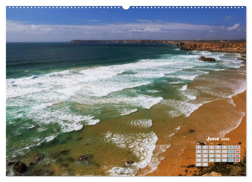 ALGARVE Portugals red coast (CALVENDO Premium-Calendar 2026)