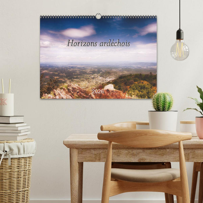 Horizons ardéchois (CALVENDO Calendrier mensuel 2026)