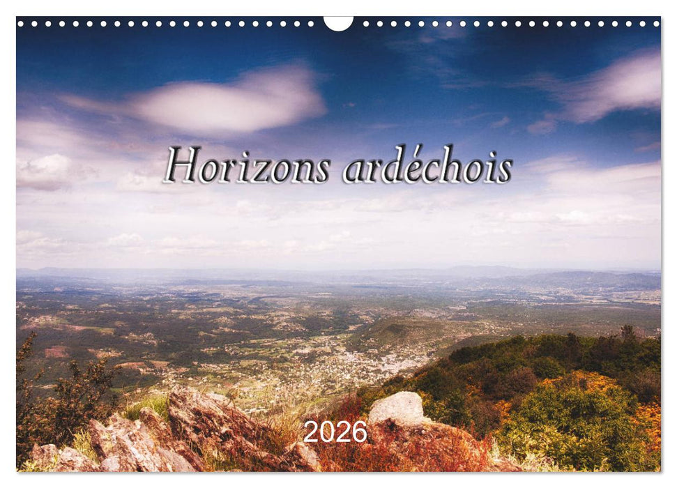 Horizons ardéchois (CALVENDO Calendrier mensuel 2026)