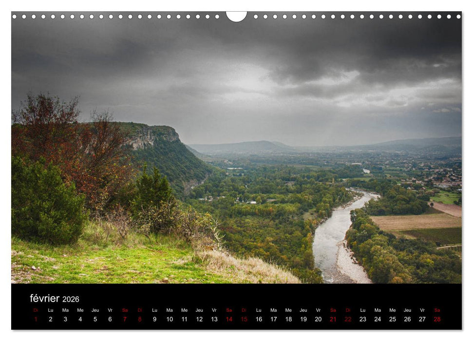 Horizons ardéchois (CALVENDO Calendrier mensuel 2026)