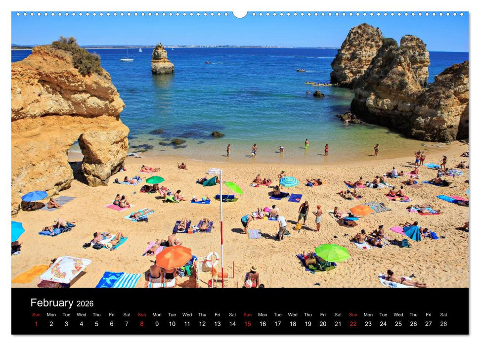 Algarve - the gold coast of Portugal (CALVENDO Premium-Calendar 2026)