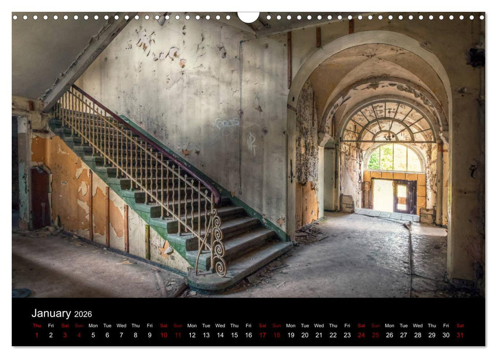 Abandoned Places in Germany (CALVENDO Monthly Calendar 2026)