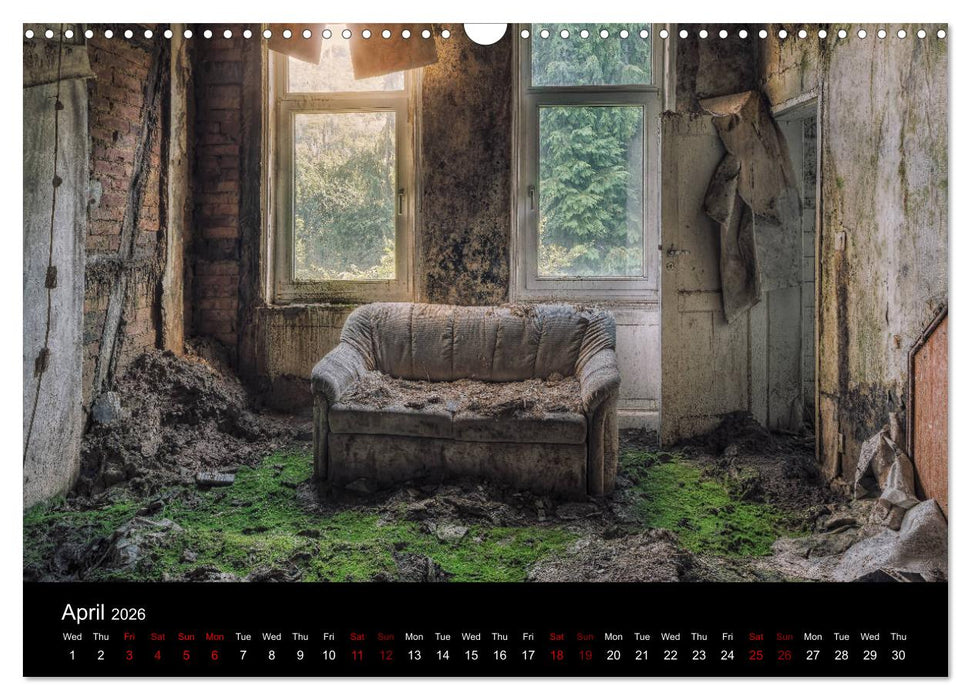 Abandoned Places in Germany (CALVENDO Monthly Calendar 2026)