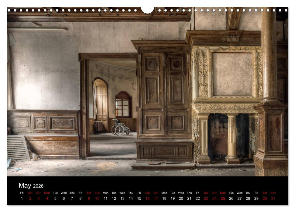 Abandoned Places in Germany (CALVENDO Monthly Calendar 2026)