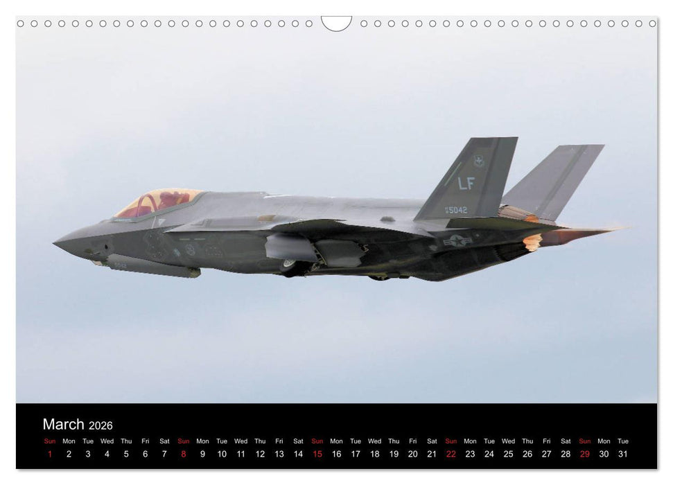 Lockheed Martin F35 Stealth Fighter (CALVENDO Monthly Calendar 2026)