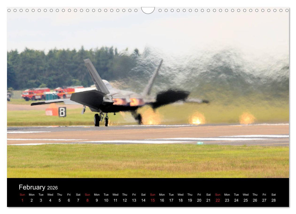 Lockheed Martin F-22A Raptor (CALVENDO Monthly Calendar 2026)