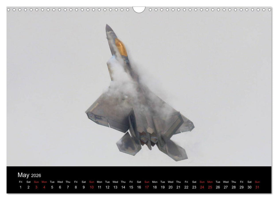 Lockheed Martin F-22A Raptor (CALVENDO Monthly Calendar 2026)