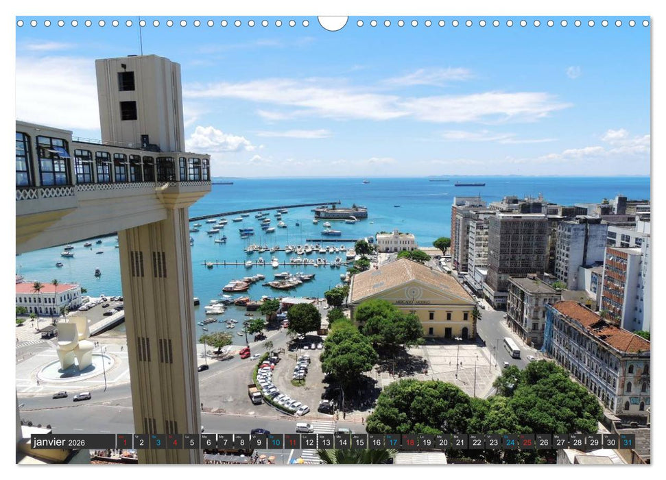 Salvador de Bahia – Brésil (CALVENDO Calendrier mensuel 2026)