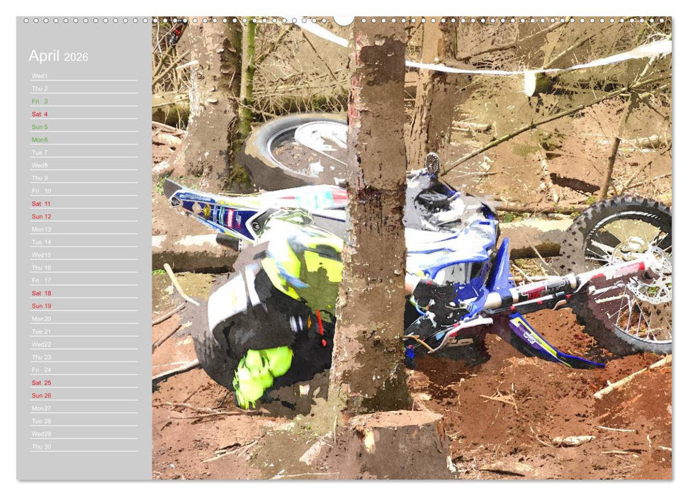 ENDURO RACING 2 (CALVENDO Premium-Calendar 2026)