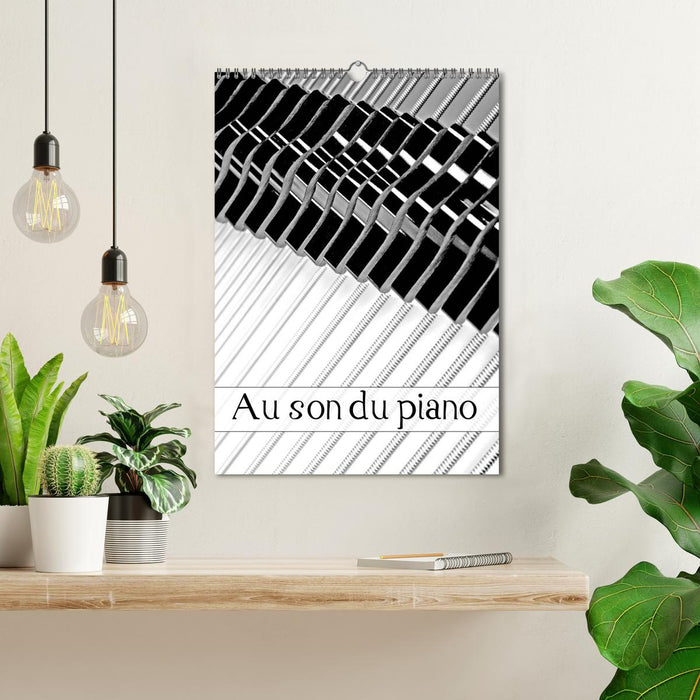 Au son du piano (CALVENDO Calendrier mensuel 2026)