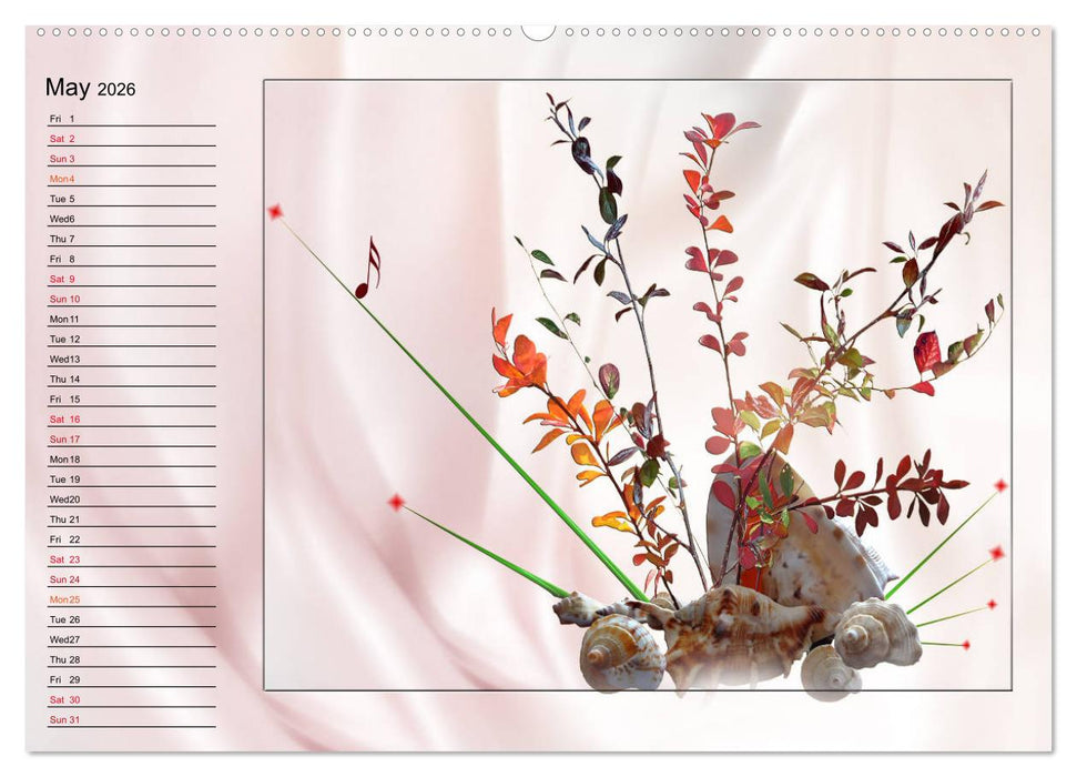 Enchanting Ikebana (CALVENDO Premium-Calendar 2026)