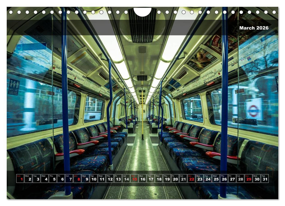 More London Underground 2026 (CALVENDO Monthly Calendar 2026)