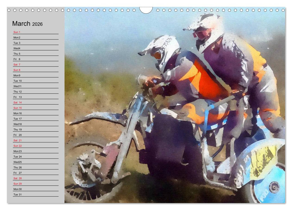 Enduro Racing (CALVENDO Monthly Calendar 2026)