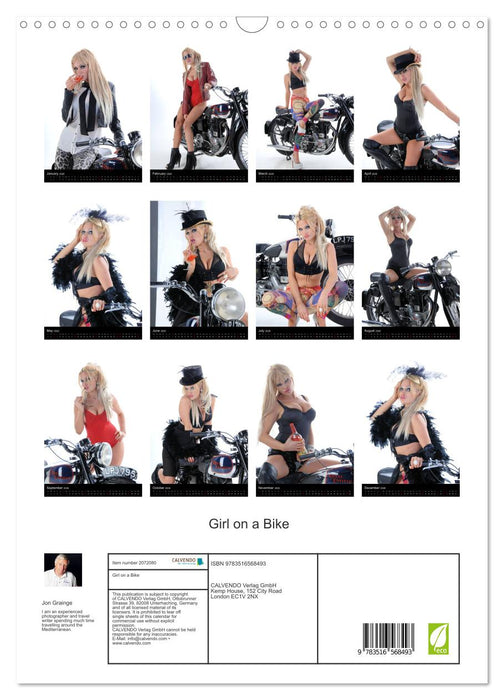 Girl on a Bike (CALVENDO Monthly Calendar 2026)