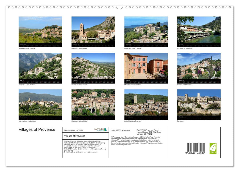 Villages of Provence (CALVENDO Premium-Calendar 2026)