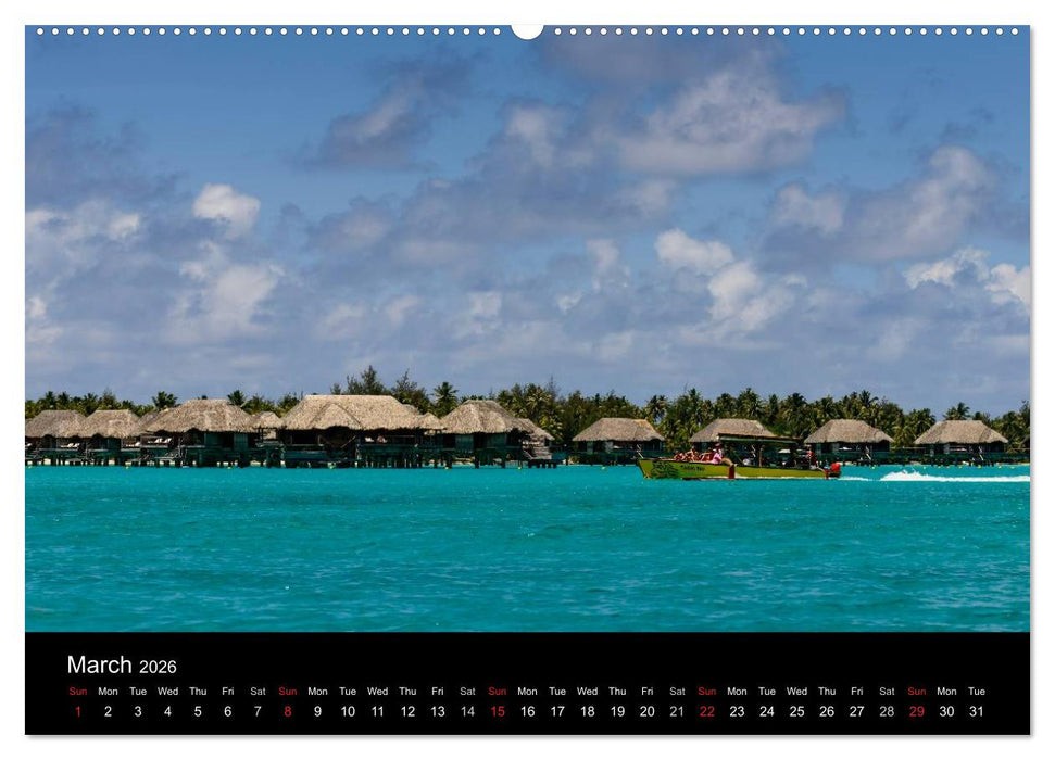 Bora Bora, Paradise islands (CALVENDO Premium-Calendar 2026)