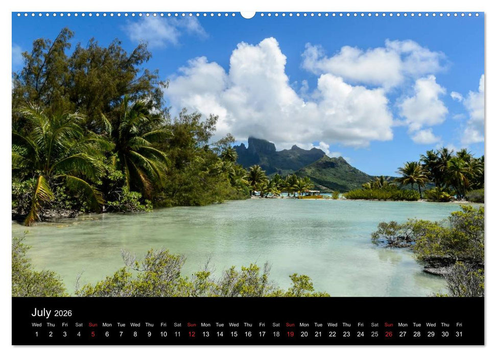 Bora Bora, Paradise islands (CALVENDO Premium-Calendar 2026)
