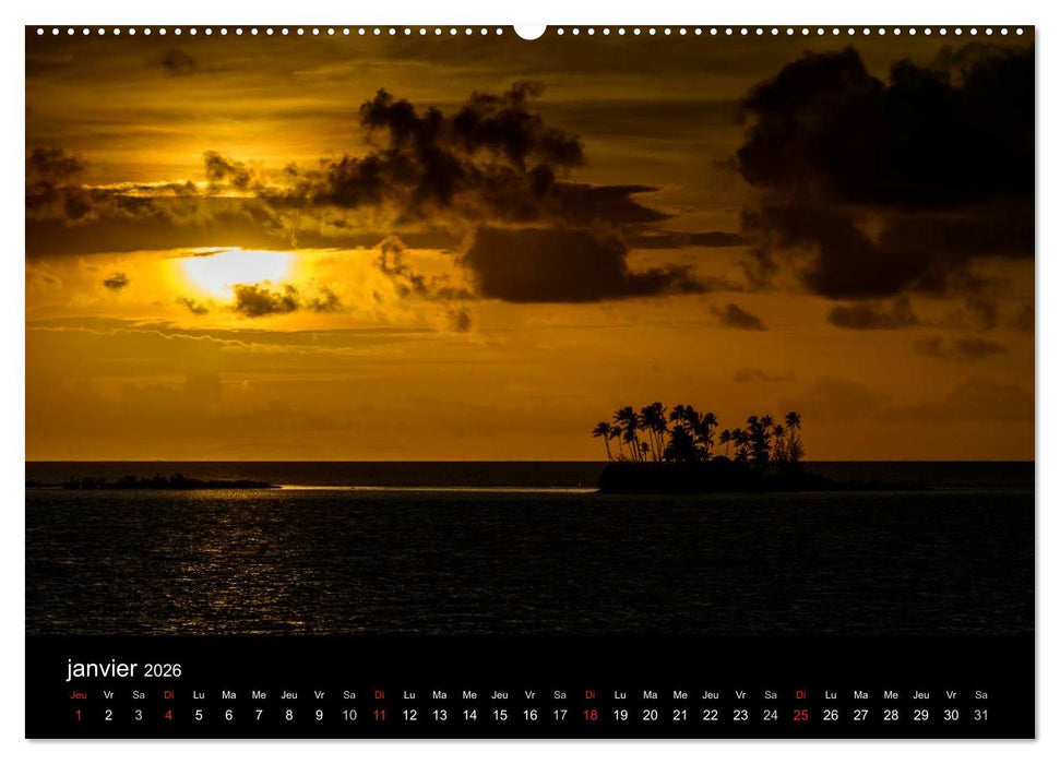 Polynésie française - Magie des îles (CALVENDO Calendrier supérieur 2026)