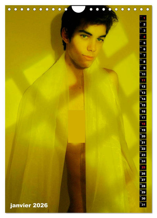 Minets, charmes et beautés de jeunes mecs (CALVENDO Calendrier mensuel 2026)