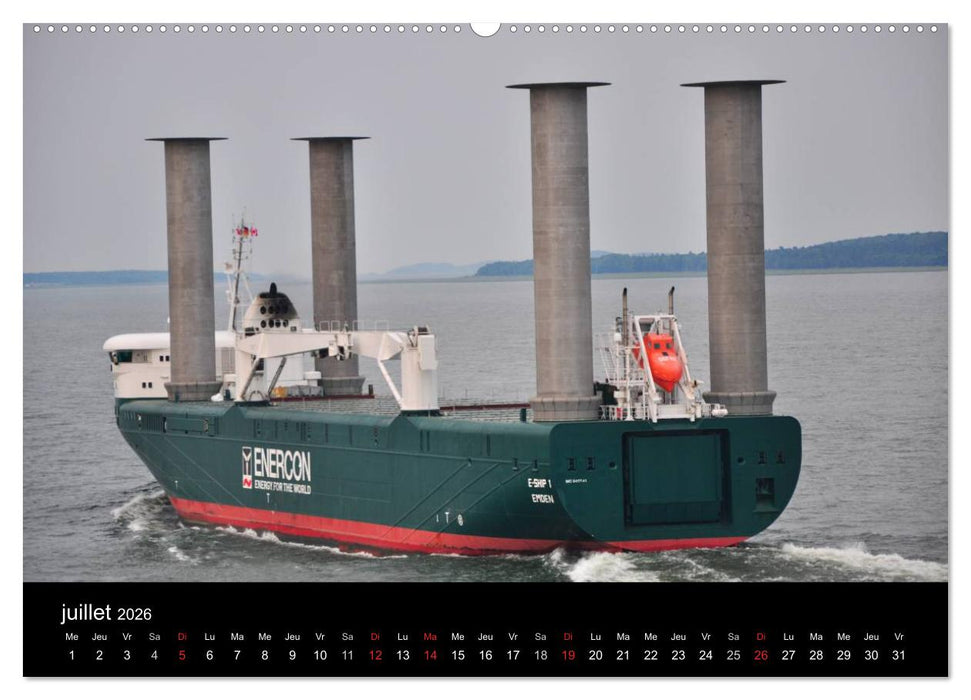 Navires du Saint-Laurent (CALVENDO Calendrier supérieur 2026)