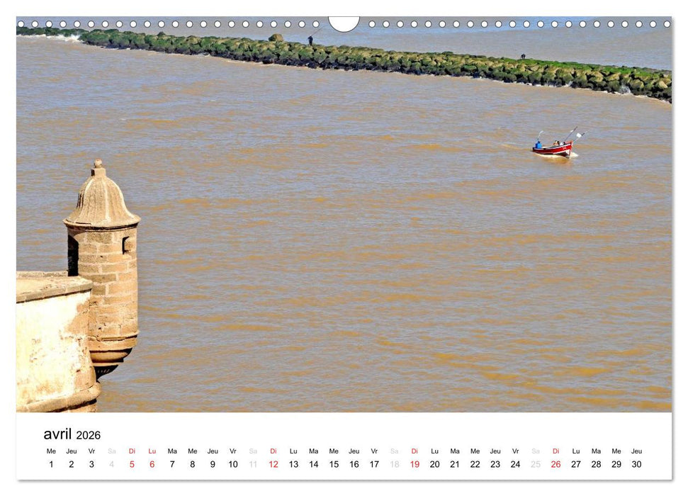 Maroc Au fil de l'eau (CALVENDO Calendrier mensuel 2026)