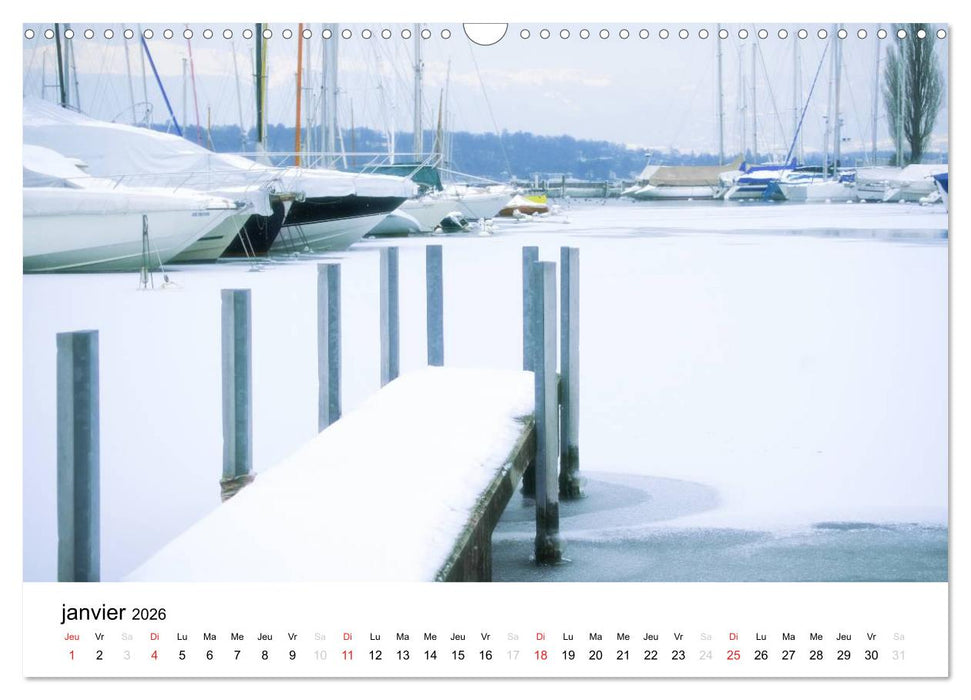 Genève Points de vue (CALVENDO Calendrier mensuel 2026)