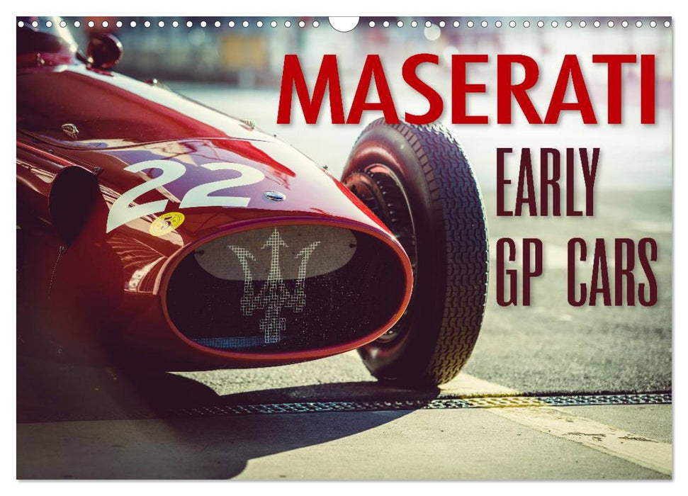 Maserati - Early GP Cars (CALVENDO Monthly Calendar 2026)