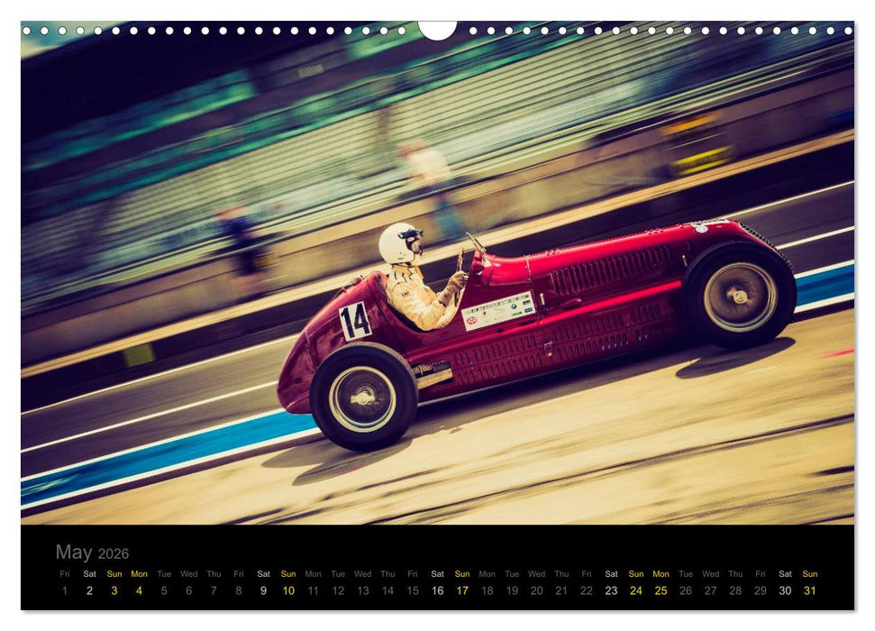 Maserati - Early GP Cars (CALVENDO Monthly Calendar 2026)