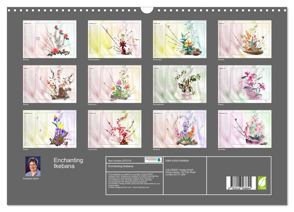 Enchanting Ikebana (CALVENDO Monthly Calendar 2026)