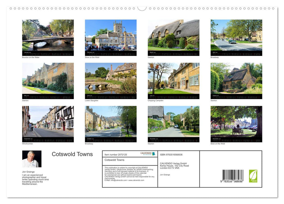 Cotswold Towns (CALVENDO Premium-Calendar 2026)