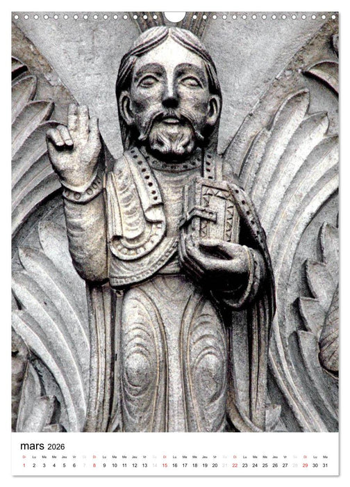 Vézelay en lumière (CALVENDO Calendrier mensuel 2026)