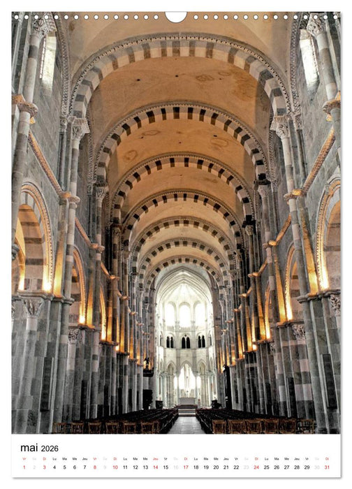 Vézelay en lumière (CALVENDO Calendrier mensuel 2026)